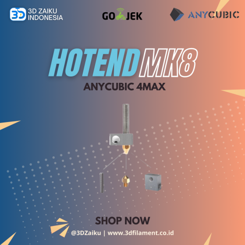 Original Anycubic 4MAX Hotend Heatblock Hotblock MK8 Replacement